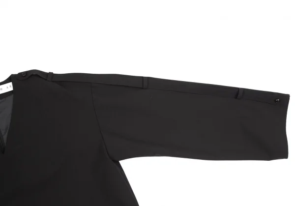 リムアークRIM.ARK ロングショルダーベルトVネックワンピース 黒F K-127082_006