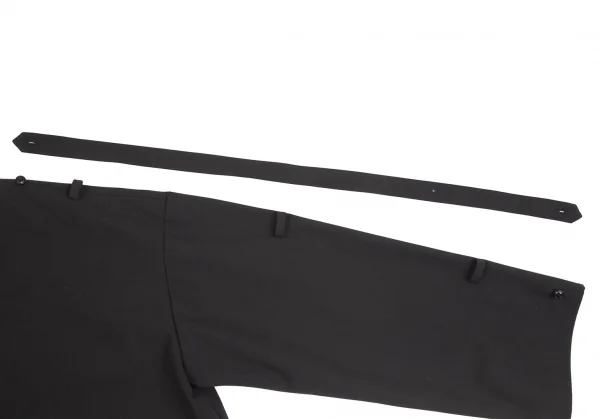 リムアークRIM.ARK ロングショルダーベルトVネックワンピース 黒F K-127082_007