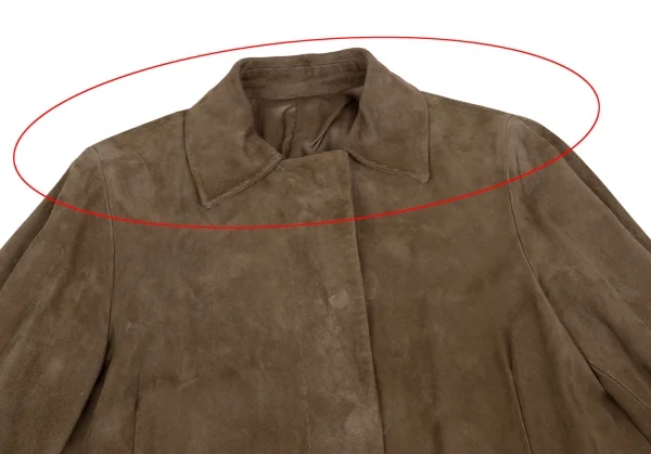 hLam Suede Snap Button Coat K-127090_003