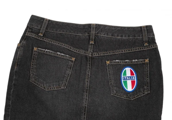 DOLCE & GABBANA Tricolor Patch Denim Skirt K-127093_010