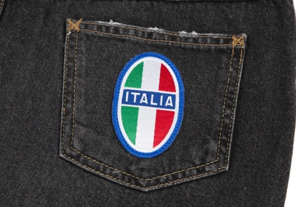 DOLCE & GABBANA Tricolor Patch Denim Skirt K-127093_011