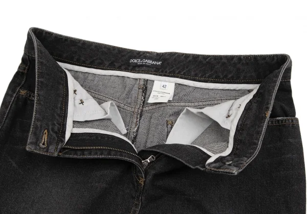 DOLCE & GABBANA Tricolor Patch Denim Skirt K-127093_005