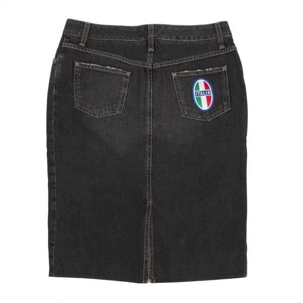 DOLCE & GABBANA Tricolor Patch Denim Skirt K-127093_009
