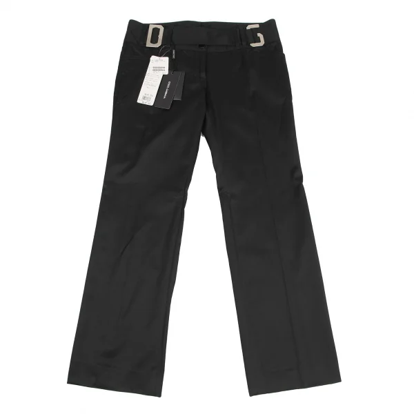 ドルチェ&ガッバーナDOLCE&GABBANA DGバックルベルトパンツ 黒44 K-127095_001