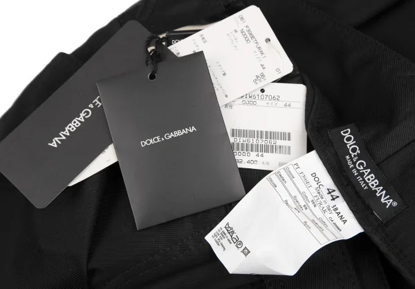 ドルチェ&ガッバーナDOLCE&GABBANA DGバックルベルトパンツ 黒44 K-127095_016