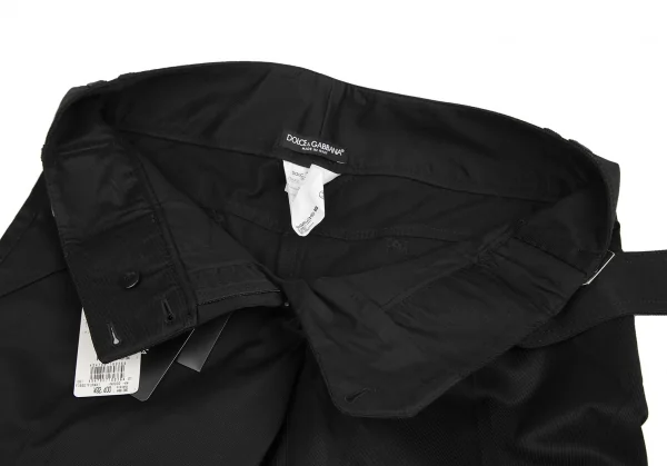 ドルチェ&ガッバーナDOLCE&GABBANA DGバックルベルトパンツ 黒44 K-127095_007