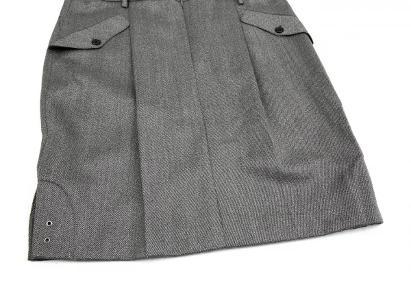 Alexander Mcqueen Wool Pocket Skirt K-127098_006