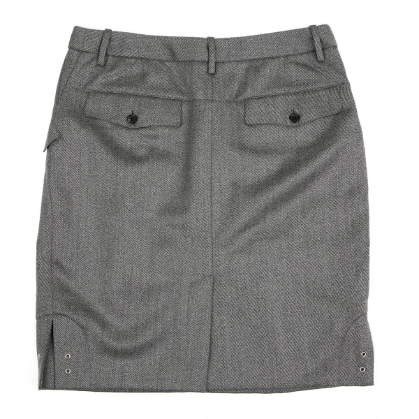 Alexander Mcqueen Wool Pocket Skirt K-127098_009