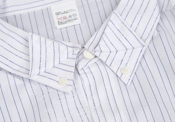 ジャンニヴェルサーチGIANNI VERSACE フラワージャガードストライプシャツ 白52 K-127111_004