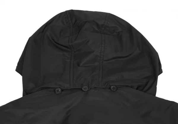 プラダスポーツPRADA SPORT フード着脱ナイロンコート 黒L (K-127114)