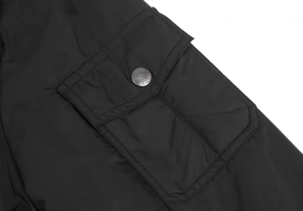 プラダスポーツPRADA SPORT フード着脱ナイロンコート 黒L (K-127114)