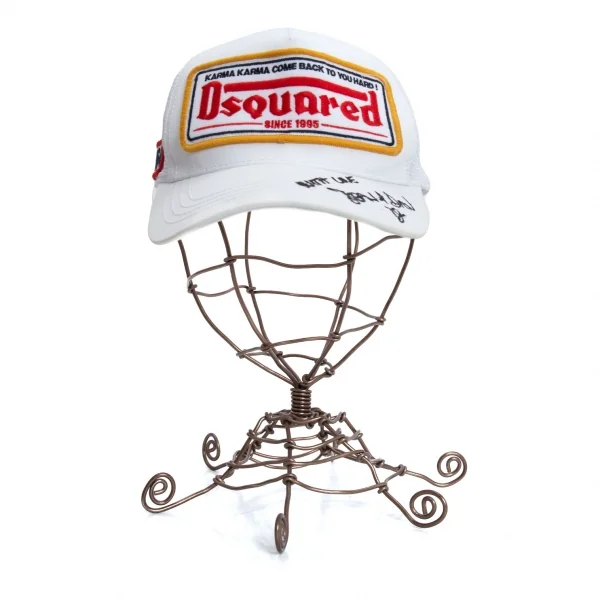 ディースクエアードDSQUARED2 ロゴパッチメッシュキャップ 白F K-127117_003