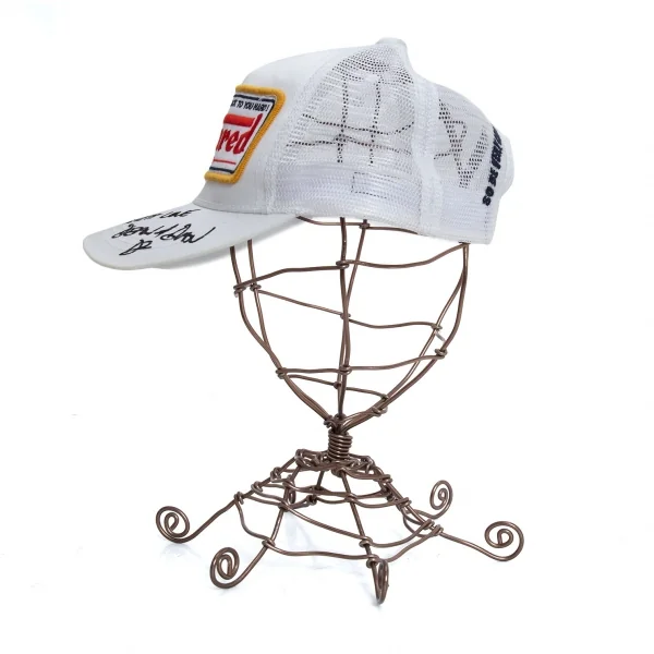 ディースクエアードDSQUARED2 ロゴパッチメッシュキャップ 白F K-127117_004