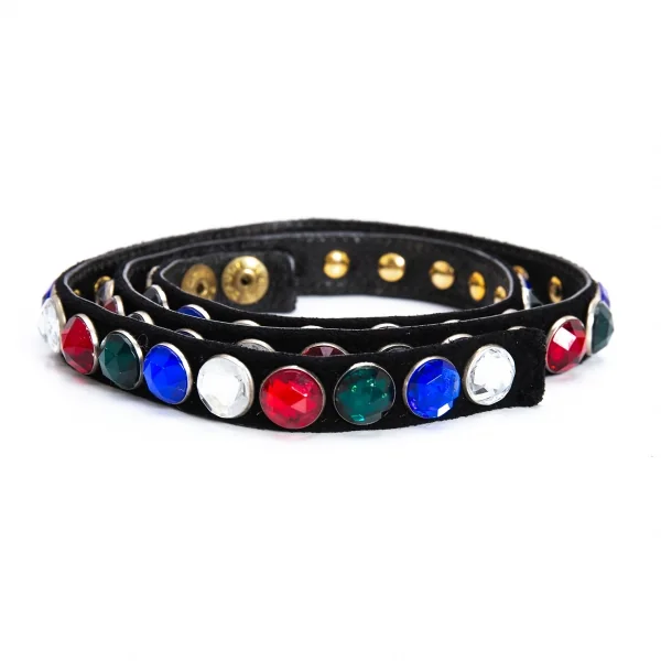 ソニアリキエルSONIA RYKIEL ビジューナローベルト 黒マルチ K-127119_001