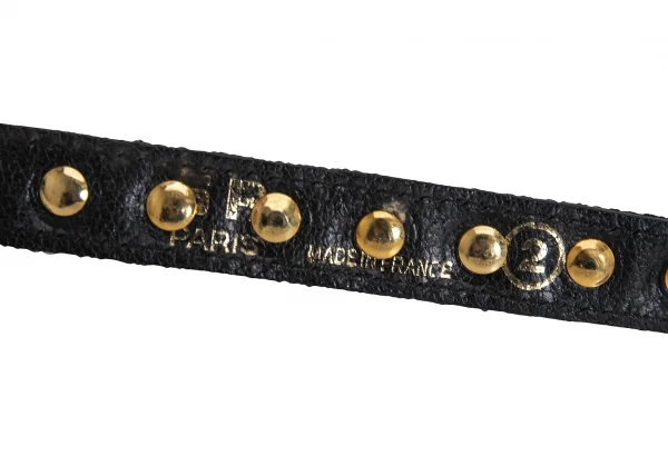 ソニアリキエルSONIA RYKIEL ビジューナローベルト 黒マルチ K-127119_012