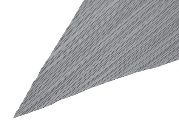 プリーツプリーズPLEATS PLEASE バイカラー切替ひし形プリーツストール グレー濃淡 K-127150_002