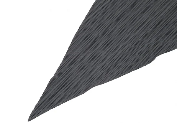 プリーツプリーズPLEATS PLEASE バイカラー切替ひし形プリーツストール グレー濃淡 K-127150_003