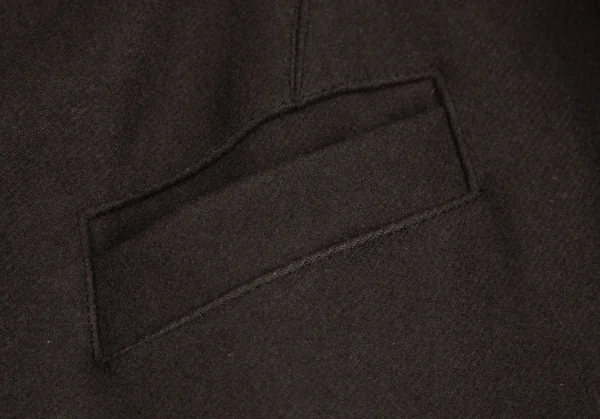フェンディFENDI ウール切替ハーフコート 茶40 K-127157_005