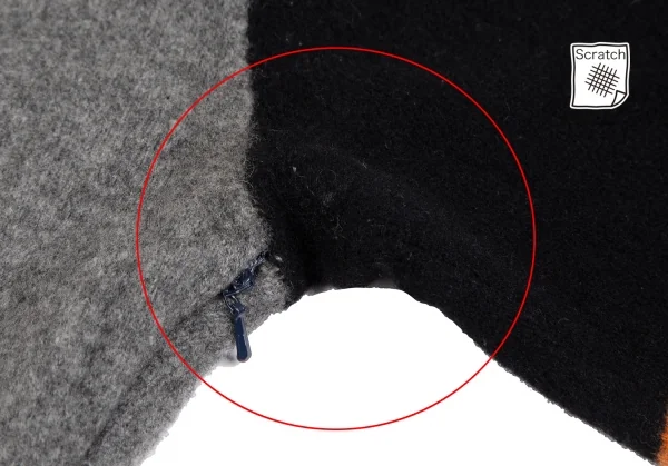 ケイタマルヤマKEITA MARUYAMA ウールカラーパネル切替マキシワンピース グレー紺他M K-127162_004