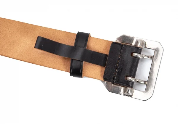 コムデギャルソン オムCOMME des GARCONS HOMME 2つ穴レザーベルト 黒