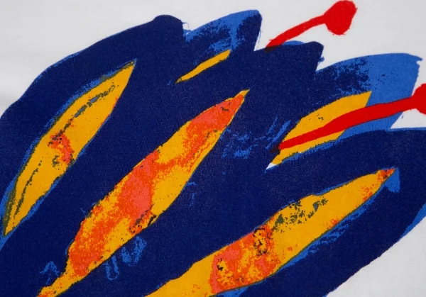 コムデギャルソン オムプリュスCOMME des GARCONS HOMME PLUS フラワードローイングプリントTシャツ 白M位 K-127195_004