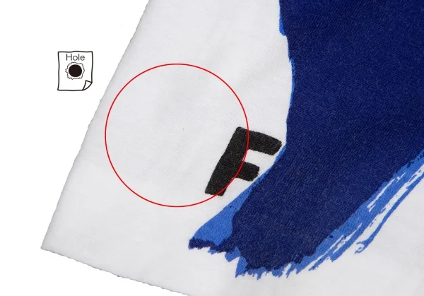 コムデギャルソン オムプリュスCOMME des GARCONS HOMME PLUS フラワードローイングプリントTシャツ 白M位 K-127195_007