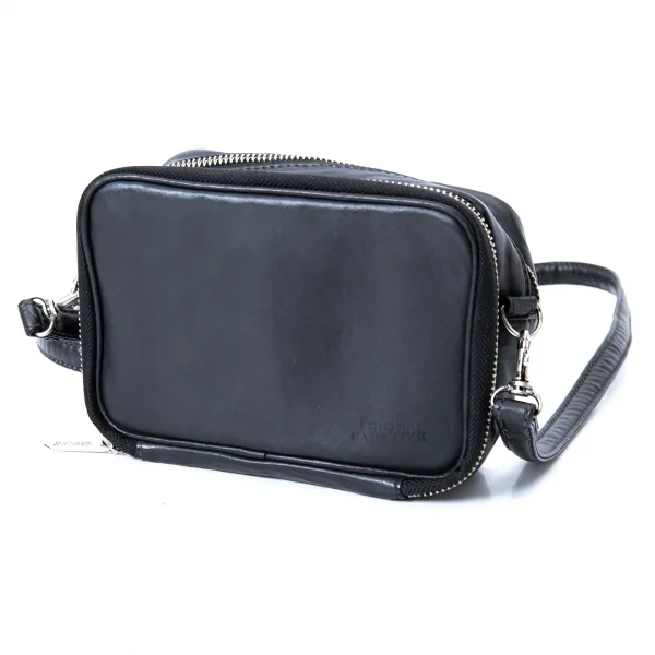 ジャンポールゴルチエJean Paul GAULTIER コーティングマルチポケットショルダーバッグ 黒 K-127218_001