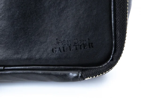 ジャンポールゴルチエJean Paul GAULTIER コーティングマルチポケットショルダーバッグ 黒 K-127218_012