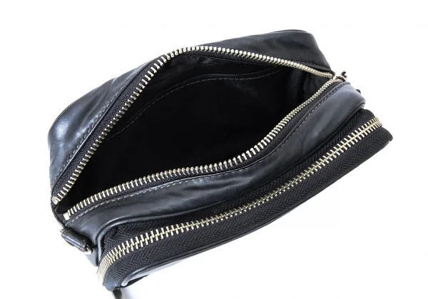 ジャンポールゴルチエJean Paul GAULTIER コーティングマルチポケットショルダーバッグ 黒 K-127218_013