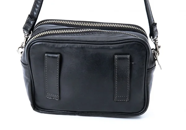 ジャンポールゴルチエJean Paul GAULTIER コーティングマルチポケットショルダーバッグ 黒 K-127218_004