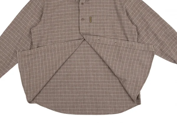 アルマーニジーンズARMANI JEANS グラフチェック長袖シャツ モカL K-127227_012