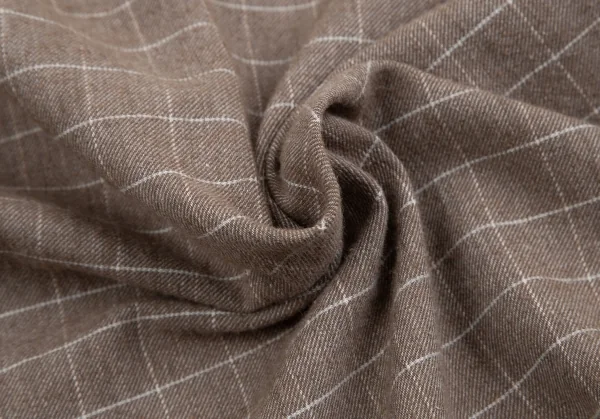 アルマーニジーンズARMANI JEANS グラフチェック長袖シャツ モカL K-127227_014