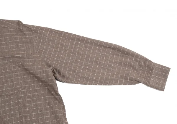 アルマーニジーンズARMANI JEANS グラフチェック長袖シャツ モカL K-127227_006