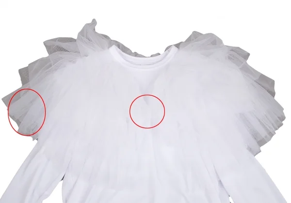 COMME des GARCONS Mesh Frill Docking T Shirt K-127239_003