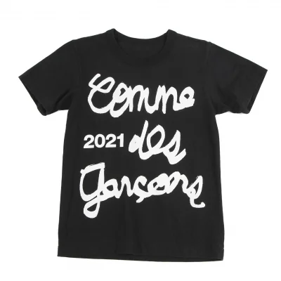 コムデギャルソンCOMME des GARCONS コットン手書きロゴロングスリーブ