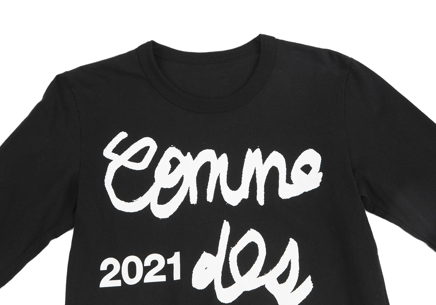 コムデギャルソンCOMME des GARCONS コットン手書きロゴロングスリーブ