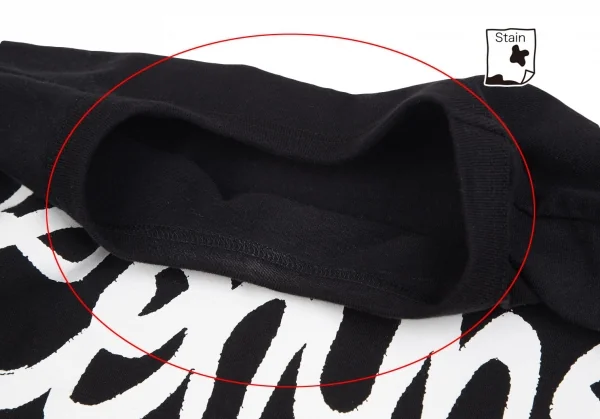 コムデギャルソン / ロンT ロングスリーブ カットソー 黒 ロゴプリント コムデギャルソンCOMME des GARCONS コットン手書きロゴロングスリーブ