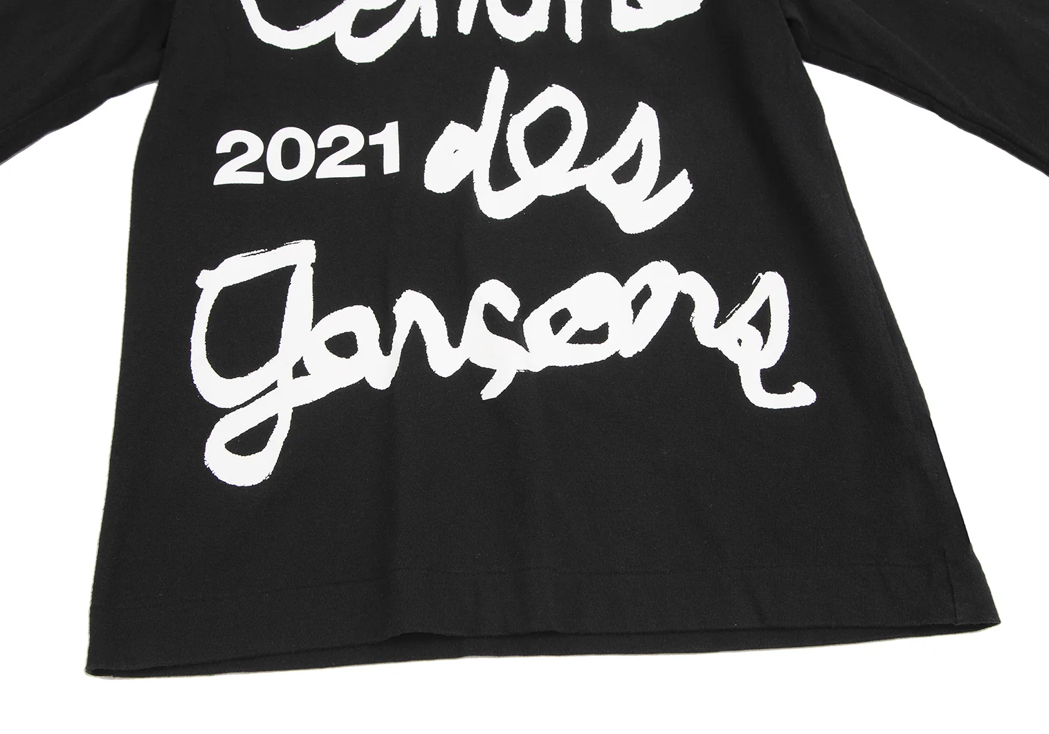 COMME des GARCONS COMME des GARCONS コムデギャルソンコムデギャルソン 24AW スパンコール ロングスリーブTシャツ RN-T002 レッド S コムデギャルソン 限定 CDGロゴ ボーダー 長袖Tシャツ