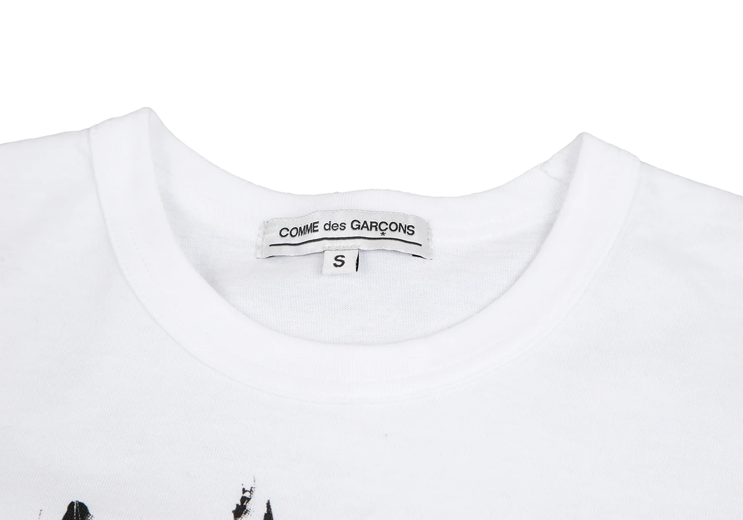 コムデギャルソンCOMME des GARCONS コットンレタリングプリント