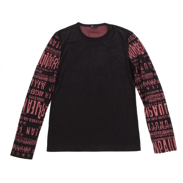 ジャンポールゴルチエ オムJean Paul GAULTIER HOMME 袖ロゴデザインカットソー 黒48 K-127264_001