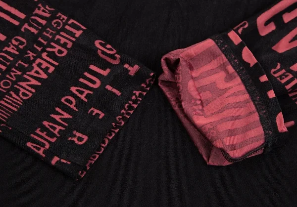 ジャンポールゴルチエ オムJean Paul GAULTIER HOMME 袖ロゴデザインカットソー 黒48 K-127264_005