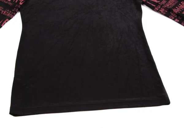 ジャンポールゴルチエ オムJean Paul GAULTIER HOMME 袖ロゴデザインカットソー 黒48 K-127264_006