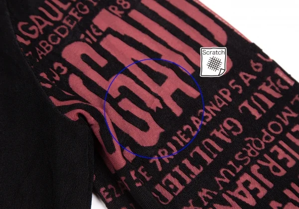 ジャンポールゴルチエ オムJean Paul GAULTIER HOMME 袖ロゴデザインカットソー 黒48 K-127264_009