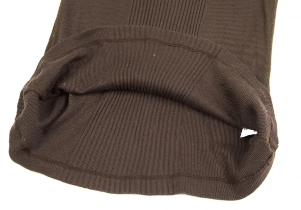 ジャンポールゴルチエ オムJean Paul GAULTIER HOMME フレンチスリーブリブ切替トップス 茶MA K-127266_008