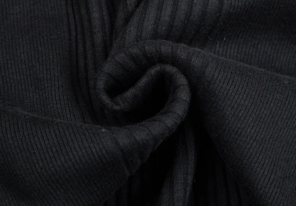ジャンポールゴルチエ オムJean Paul GAULTIER HOMME フレンチスリーブリブ切替Vネックトップス 黒MA K-127267_010