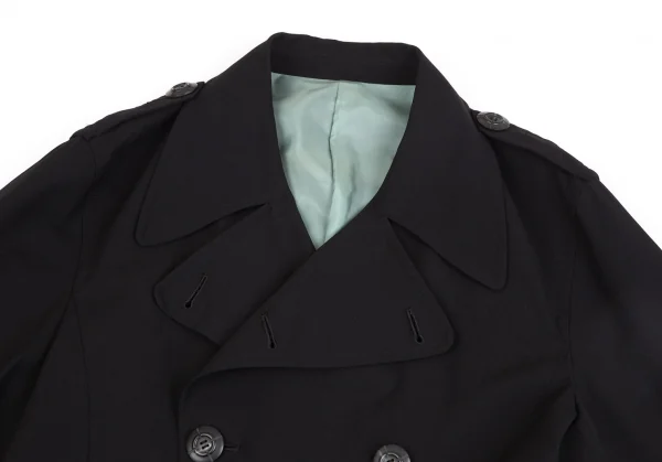 ジャンポールゴルチエ オムJean Paul GAULTIER HOMME ダブルハーフコート 黒50 K-127271_002
