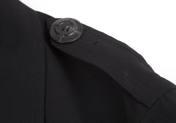 ジャンポールゴルチエ オムJean Paul GAULTIER HOMME ダブルハーフコート 黒50 K-127271_004