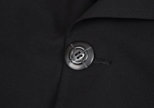 ジャンポールゴルチエ オムJean Paul GAULTIER HOMME ダブルハーフコート 黒50 K-127271_006