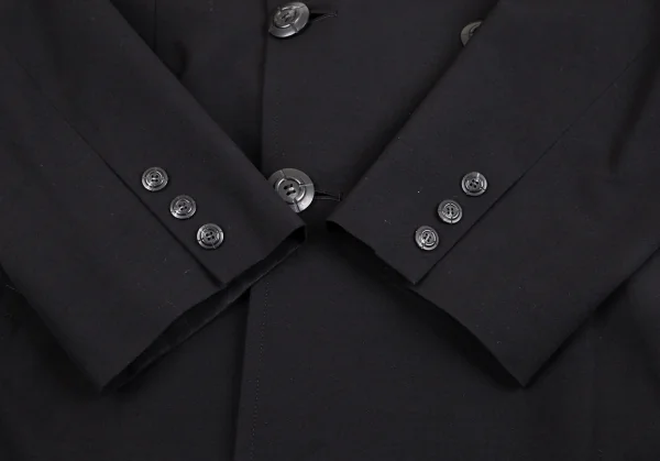 ジャンポールゴルチエ オムJean Paul GAULTIER HOMME ダブルハーフコート 黒50 K-127271_008