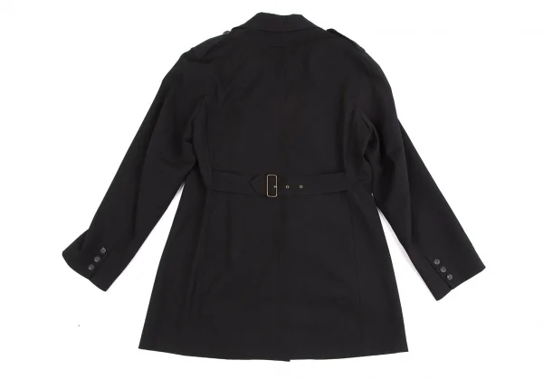ジャンポールゴルチエ オムJean Paul GAULTIER HOMME ダブルハーフコート 黒50 K-127271_016